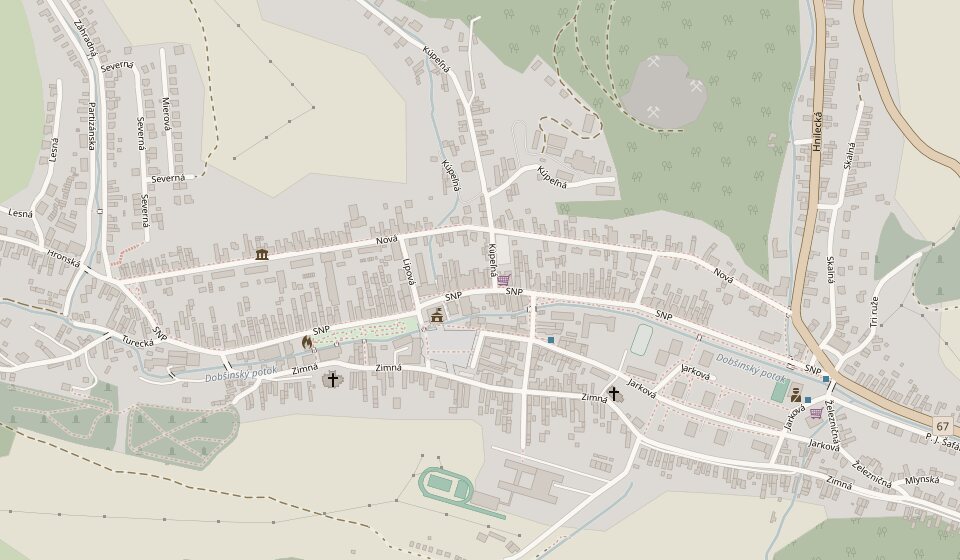Mapa — DrevoDom Dobšiná — SNP 561, 049 25 Dobšiná